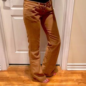 Bebe low rise flare leg pants